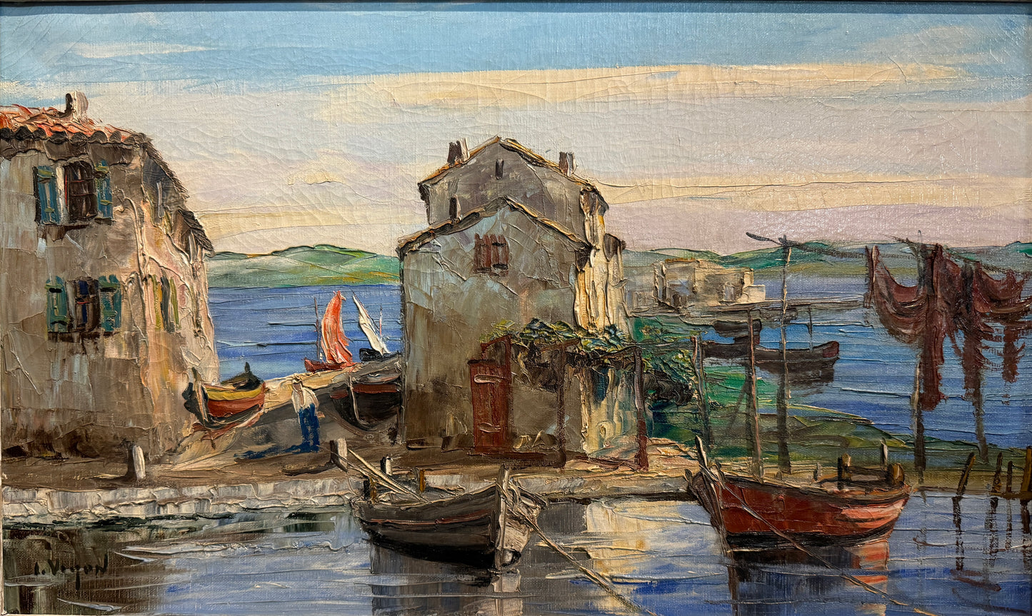 Louis Jacques VIGNON 1897-1985. Port à Martigues