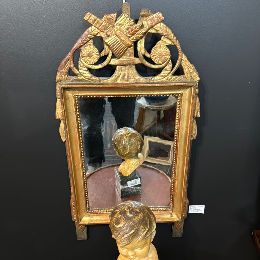 Miroir XVIIIe bois doré