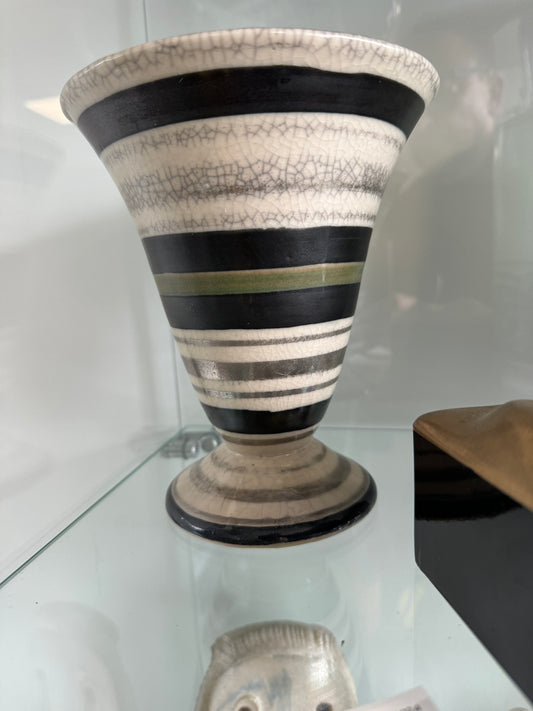 LUCIEN BRIDOUX 1878-1963, 
Beau vase échancré Art Deco