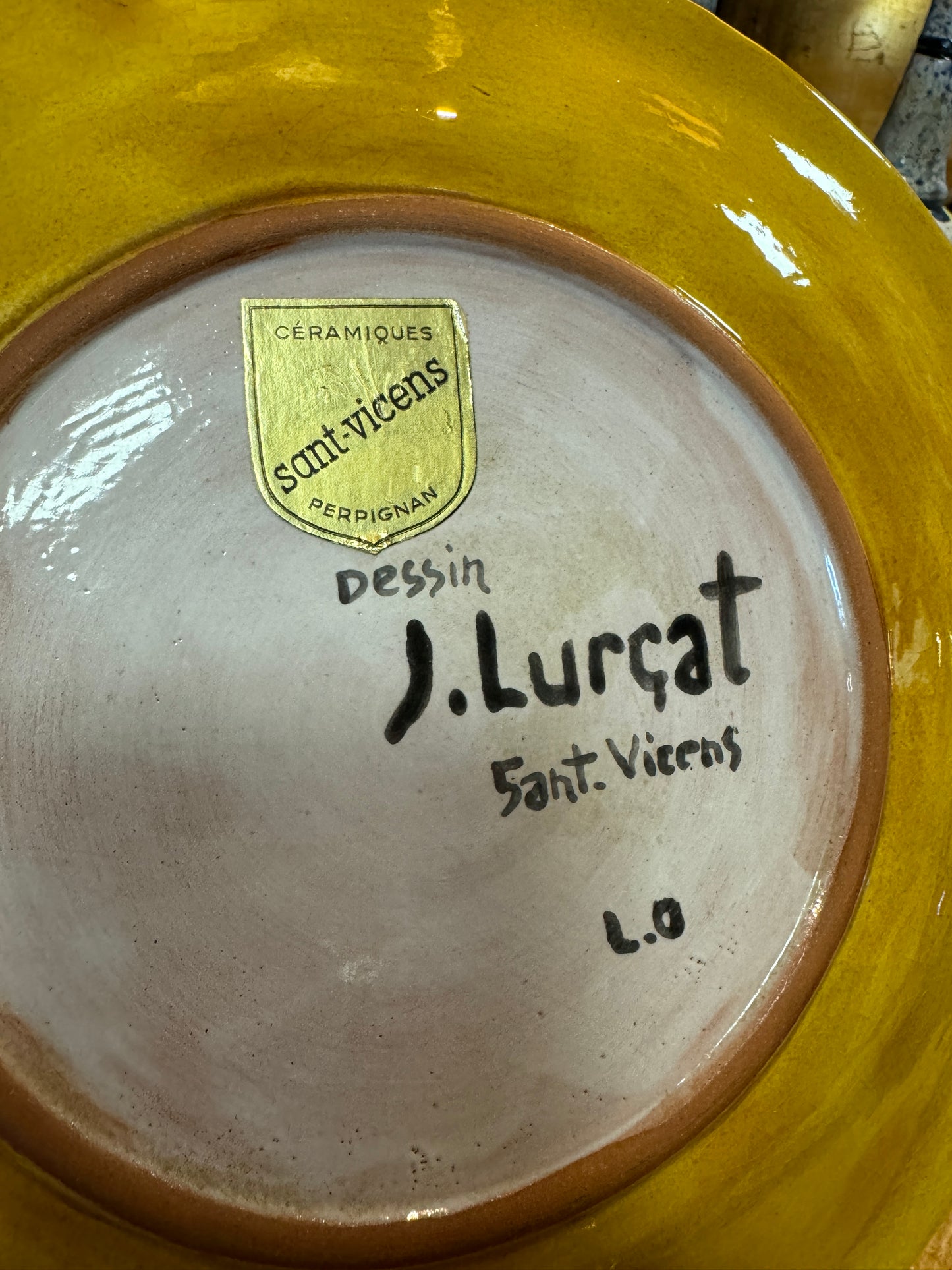 Jean LURÇAT, San Vicens, assiette en céramique