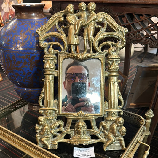 Miroir de table bronze