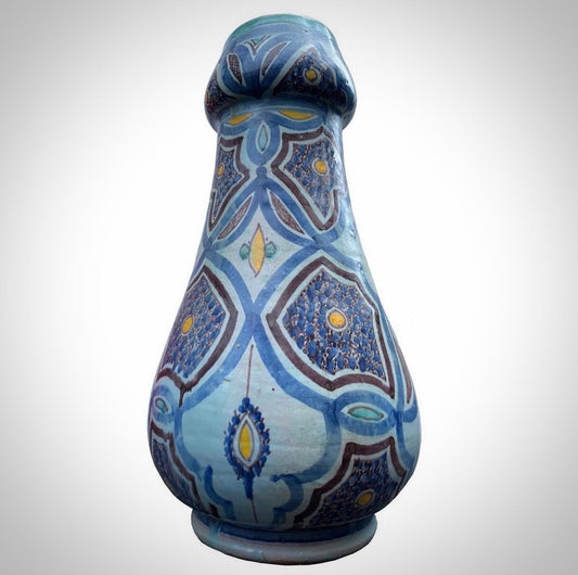 Boudjemâa LAMALI. 1890-1971 Grand et rare vase en céramique de Safi
