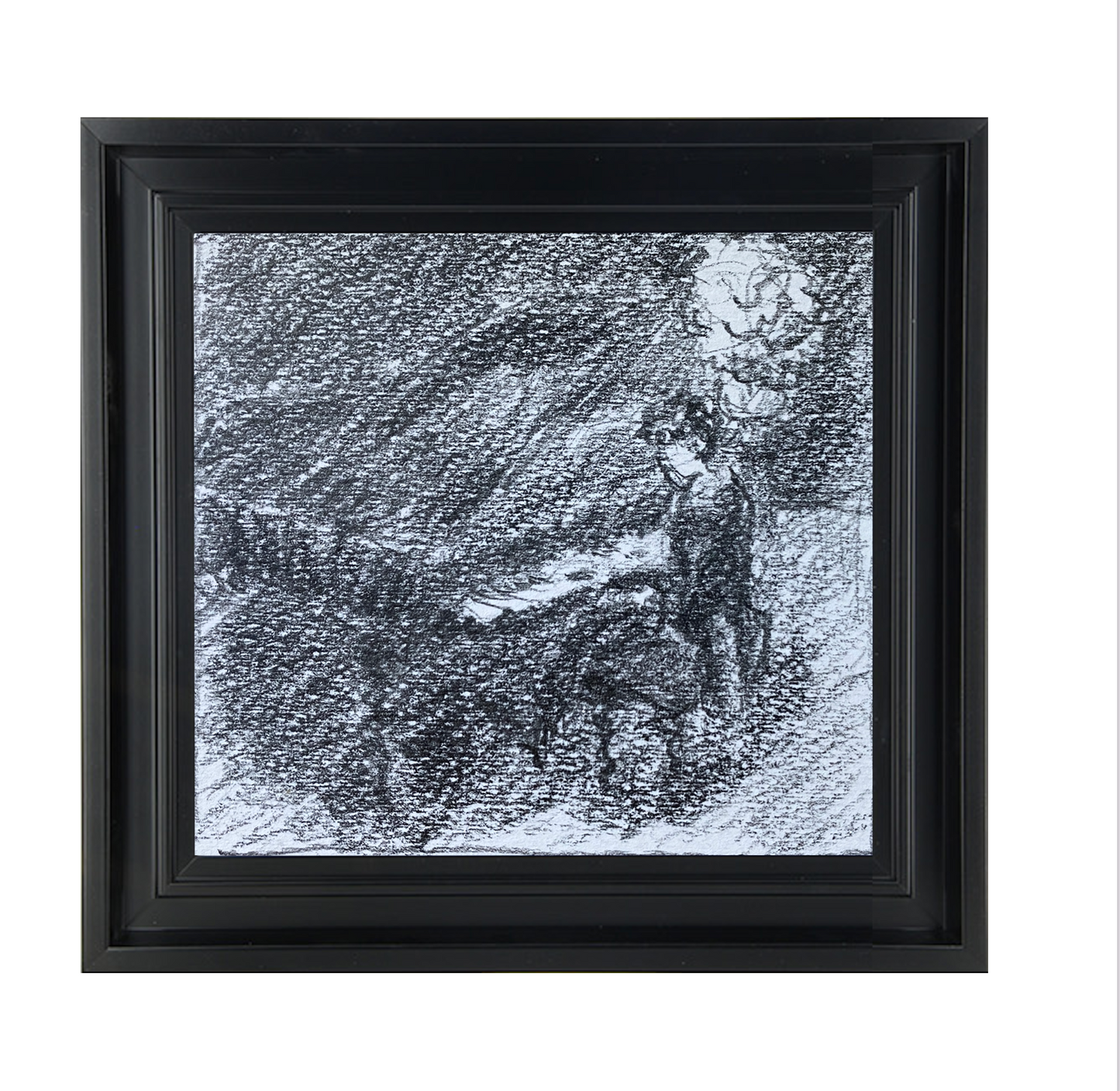 Gabriel GOUTTARD 1927-2015  Dessin n•12, crayon sur papier Canson